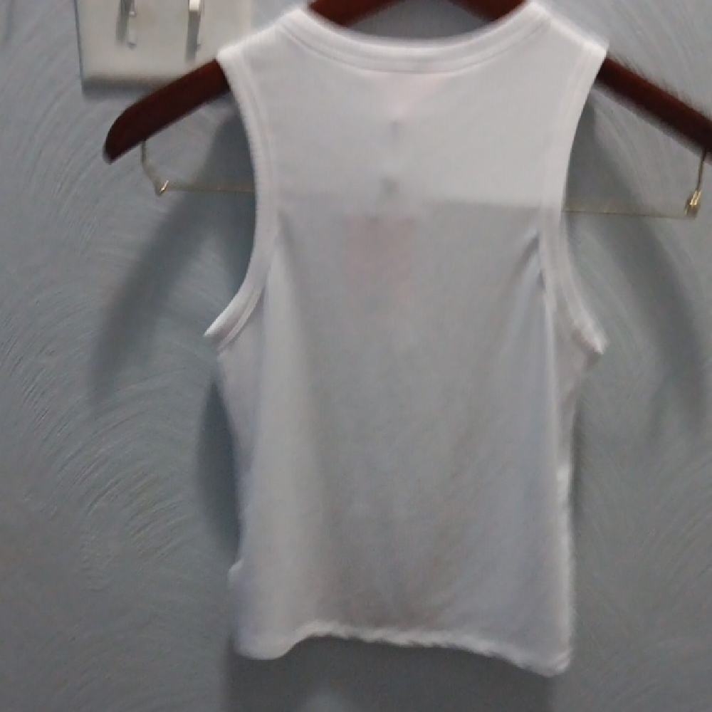 Juicy Couture White Sleeveless Top with Sparkling Accents - Picture 4 of 4